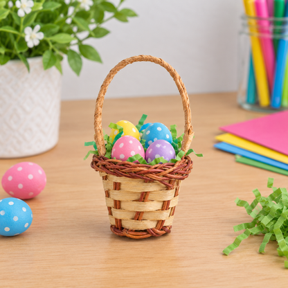 Mini Hand-Woven Baskets (12 Pack)