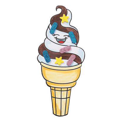 Color Your Own Ice Cream Cones Craft Kit (12 Pack)