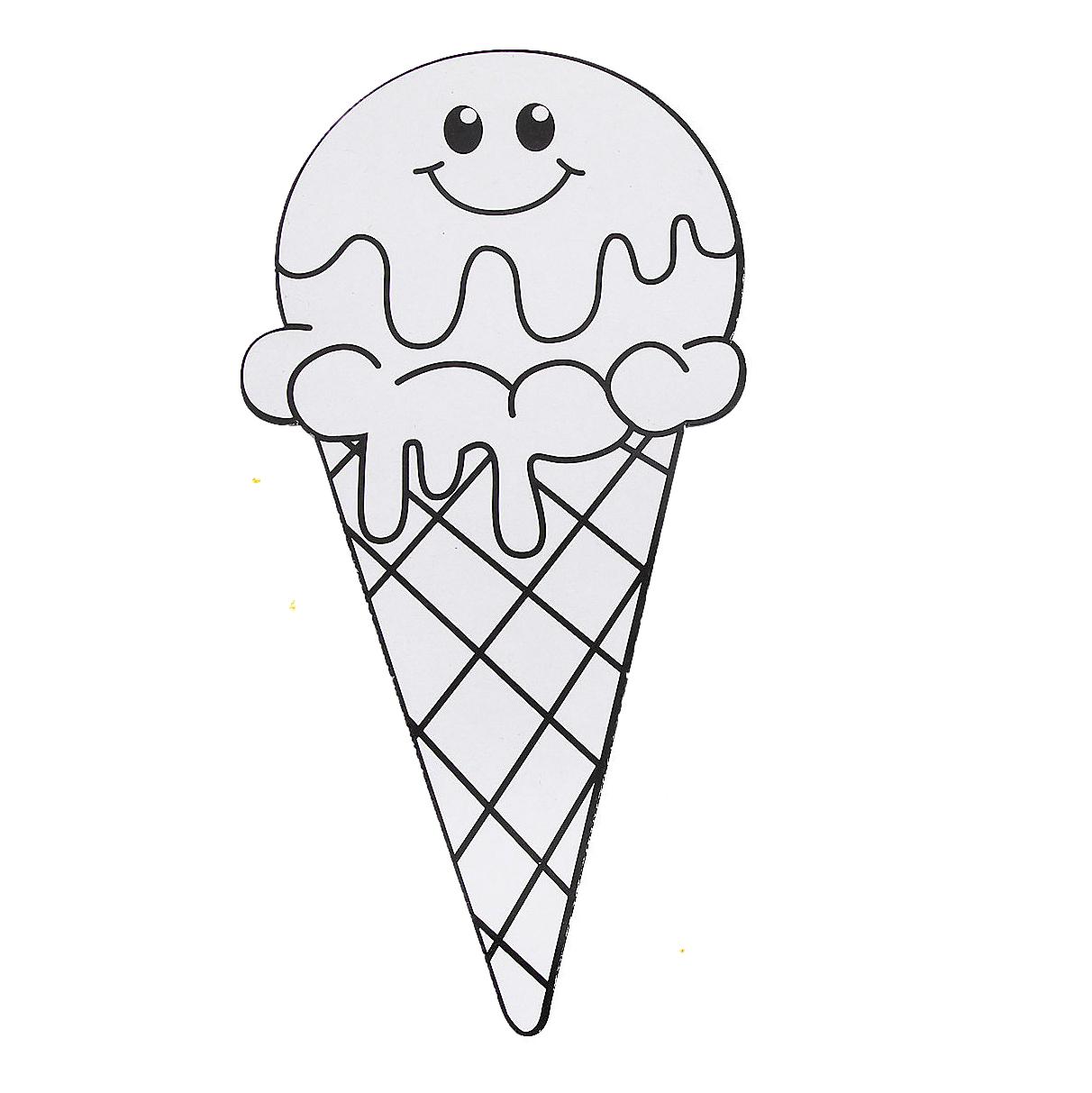 Color Your Own Ice Cream Cones Craft Kit (12 Pack)