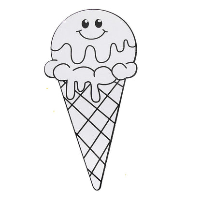 Color Your Own Ice Cream Cones Craft Kit (12 Pack)