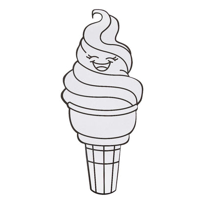 Color Your Own Ice Cream Cones Craft Kit (12 Pack)