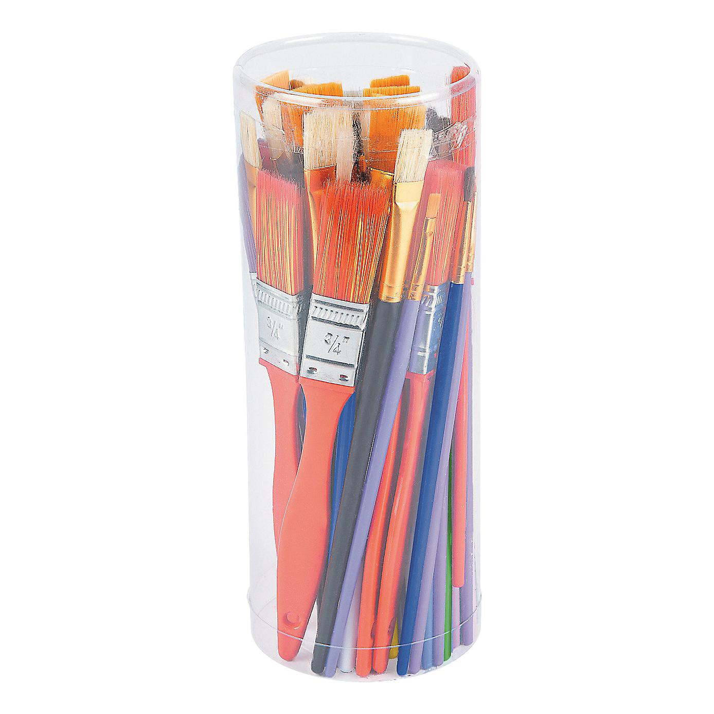 Wood Paintbrush Variety Pack (72 Pack)