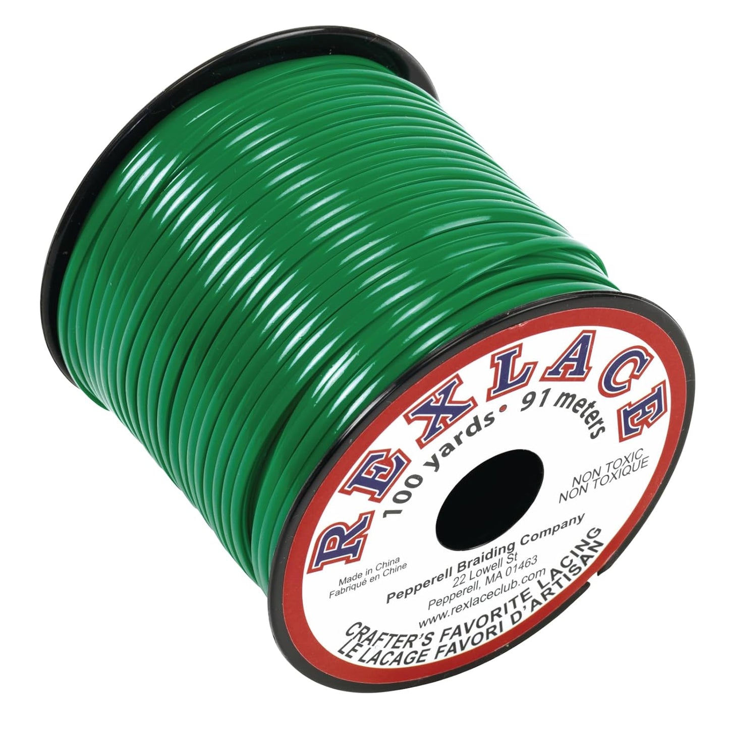 Rexlace Plastic Lacing - Green (100 yd)