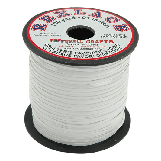Rexlace Plastic Lacing - White (100 yd)