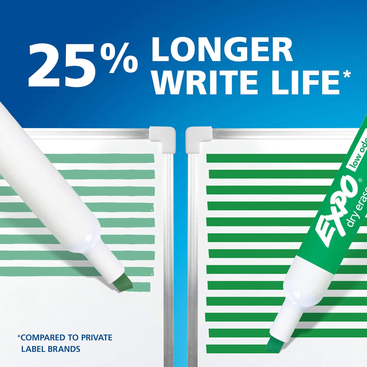 EXPO Low-Odor Dry-Erase Markers - Fine Tip (12 Pack)