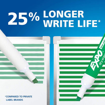 EXPO Low-Odor Dry-Erase Markers - Fine Tip (12 Pack)