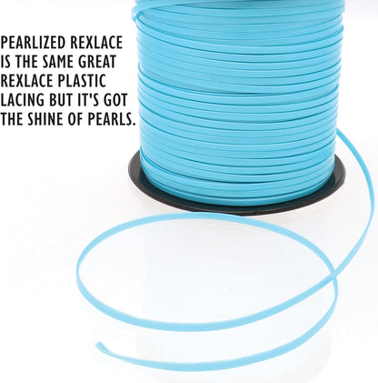Rexlace Plastic Lacing - Turquoise (100 yd)