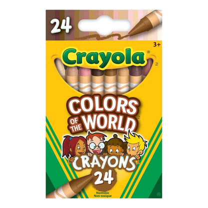 Crayola Colors of The World Crayons - 24 Colors - EconoCrafts