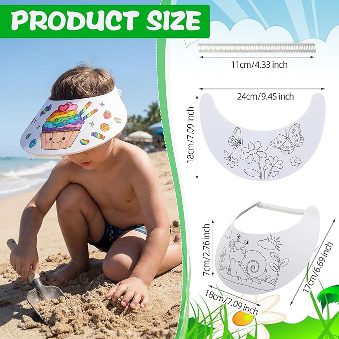 Color Your Own Foam Spring Visors (10 Pack)