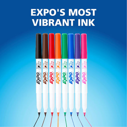 EXPO Low-Odor Dry-Erase Markers - Ultra Fine Tip (Set of 8)