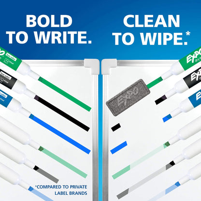 EXPO Low-Odor Dry-Erase Markers - Chisel Tip (Set of 16)
