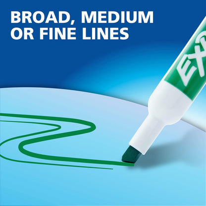 EXPO Low-Odor Dry Erase Markers - Chisel Tip (Set of 16)