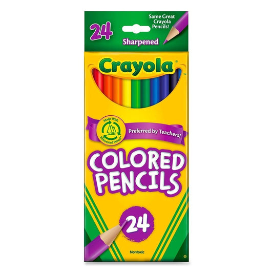 Crayola Colored Pencils - 24 Colors - EconoCrafts