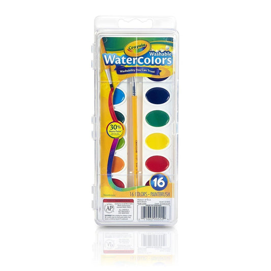 Crayola Washable Watercolors - 16 Colors - EconoCrafts