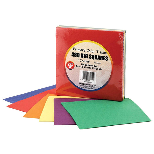 Tissue Paper Squares - 5" (480 Pack) - EconoCrafts