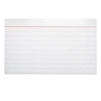 Lined White Index Cards - 3" x 5" (100 Pack)