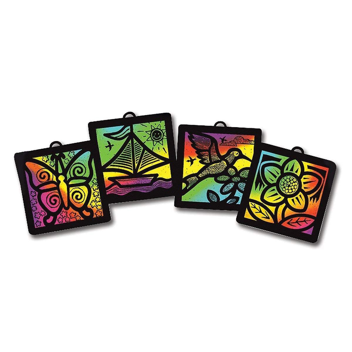 Scratch Art Light Catchers (12 Pack) - EconoCrafts