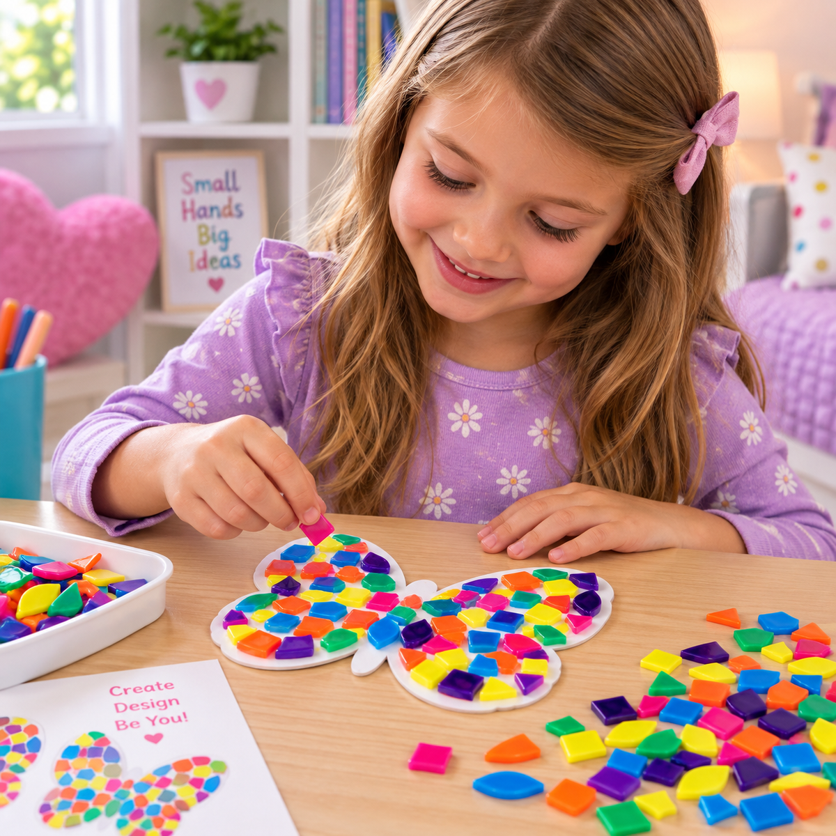 Sticky Mosaic Butterflies (12 Pack)