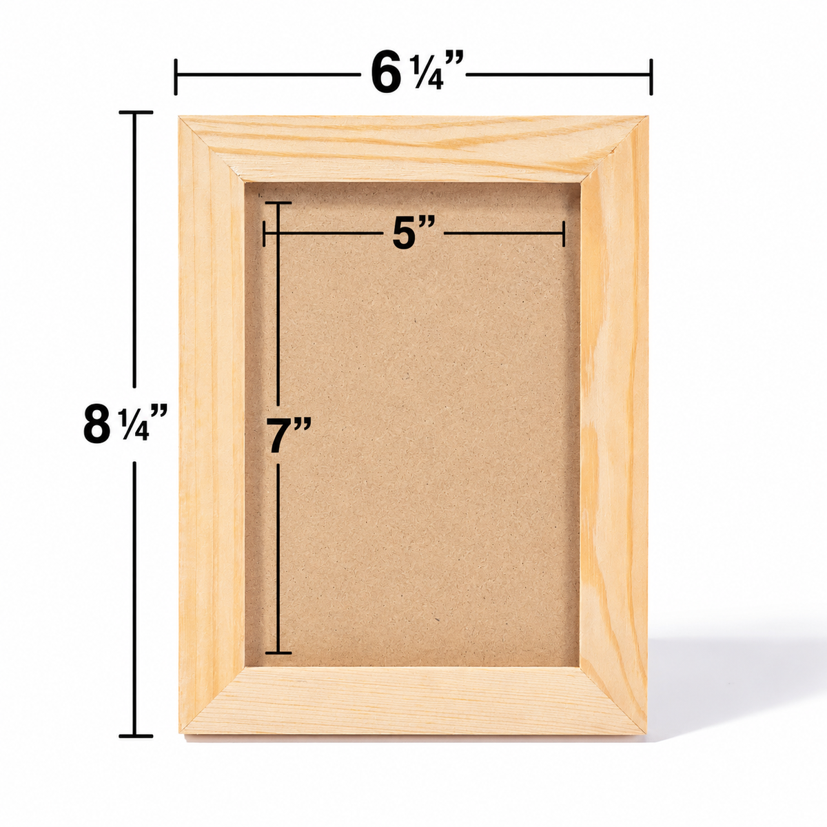 DIY Wooden Rectangle Picture Frames (12 Pack)