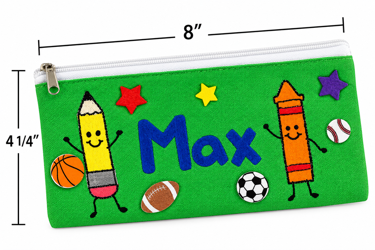 DIY Canvas Pencil Cases (12 Pack)