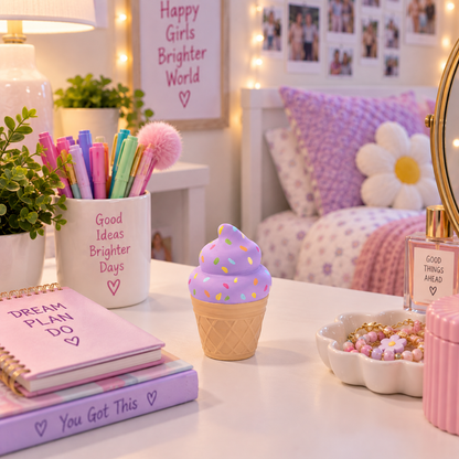 DIY Ceramic Ice Cream Cone Banks (12 Pack)