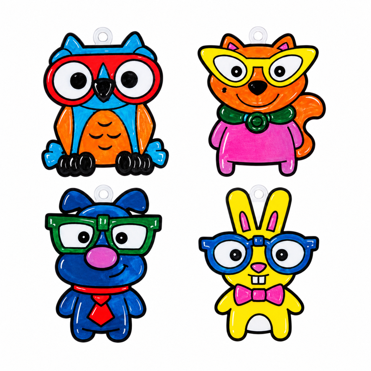 Nerdy Animals Suncatchers (24 Pack)
