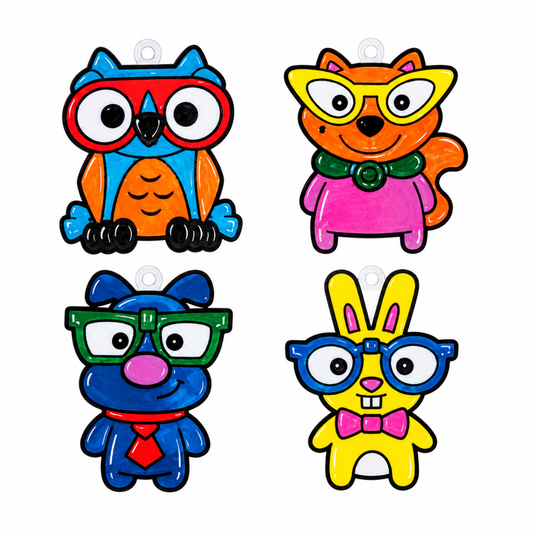Nerdy Animals Suncatchers (24 Pack)