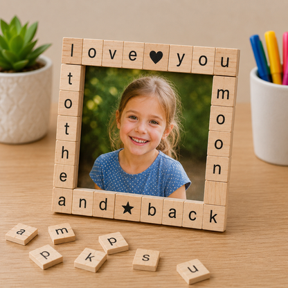 Wooden Alphabet Tiles (100 Pack)