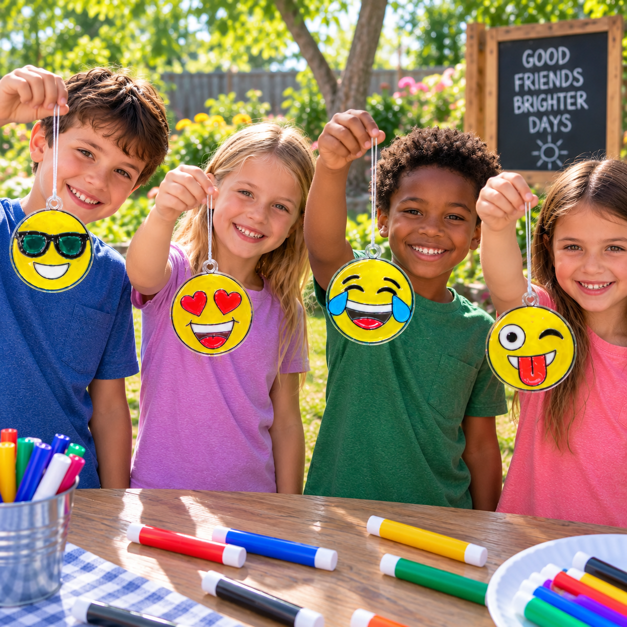 Emoji Suncatchers (24 Pack)
