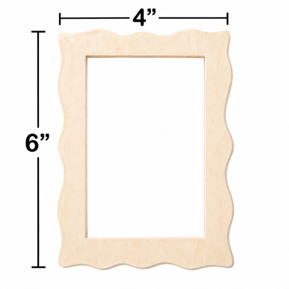 DIY Wooden Picture Frames - 4" X 6" (12 Pack)