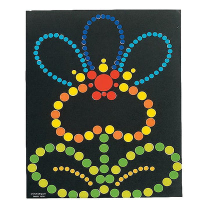 Spring Flowers Sticker Dot Art (12 Pack)