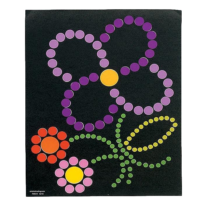 Spring Flowers Sticker Dot Art (12 Pack)