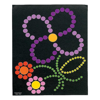 Spring Flowers Sticker Dot Art (12 Pack)