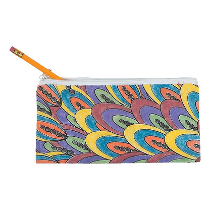 Color Your Own Canvas Doodle Pencil Cases (12 Pack)