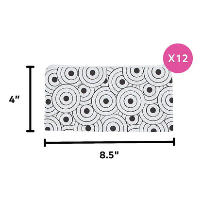 Color Your Own Canvas Doodle Pencil Cases (12 Pack)