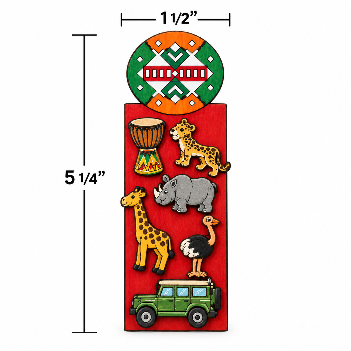 DIY Safari Animal Bookmarks (10 Pack)
