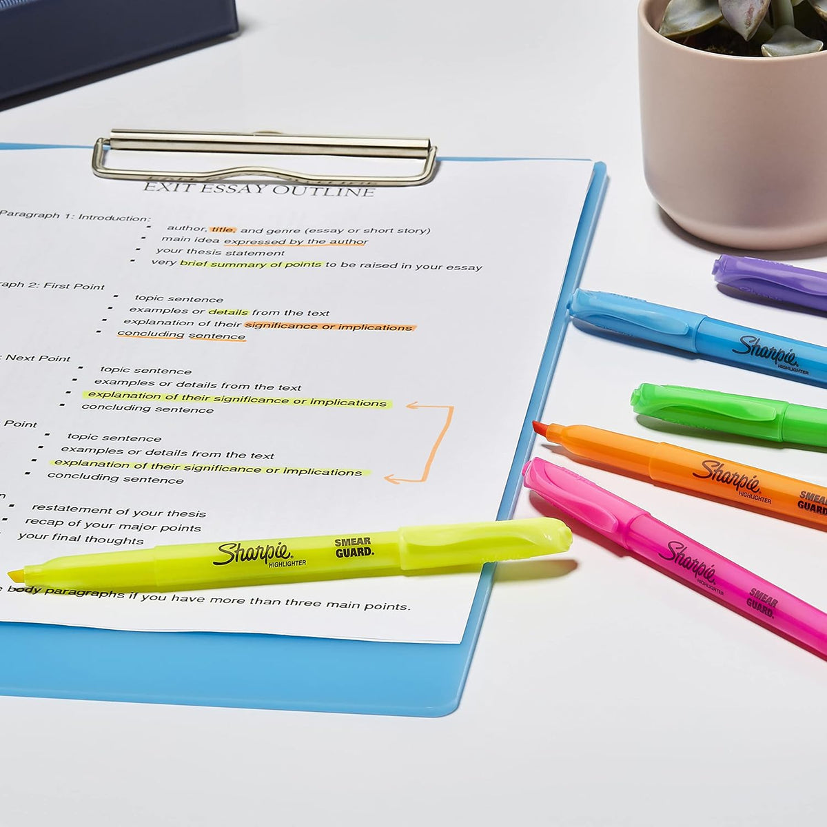Sharpie Pocket Style Highlighters - Assorted Colors (12 Pack)