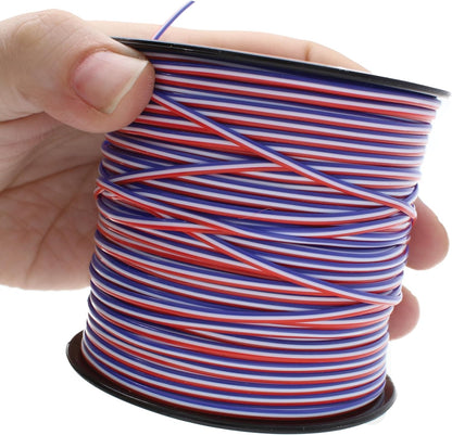 Treslace Rexlace Plastic Lacing - Red / White / Blue