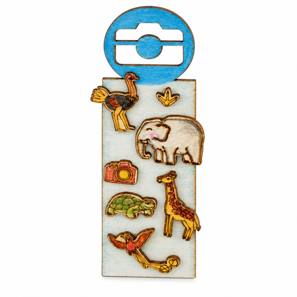 DIY Wooden Animal Bookmarks (10 Pack)