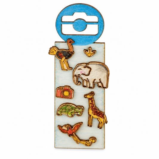 DIY Wooden Animal Bookmarks (10 Pack)