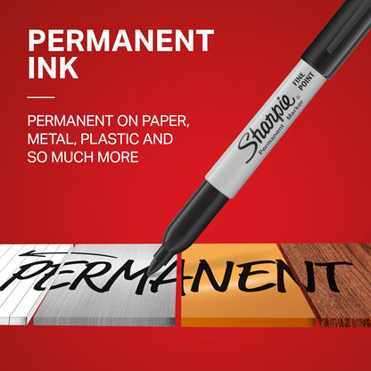 Sharpie Fine Point Markers - Black (12 Pack)