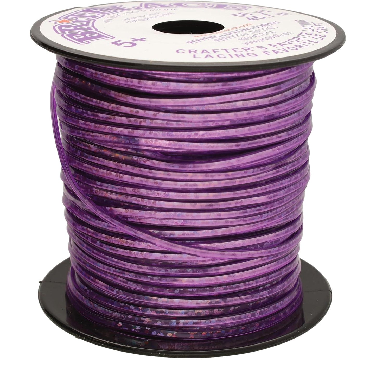 Holographic Rexlace Plastic Lacing - Purple