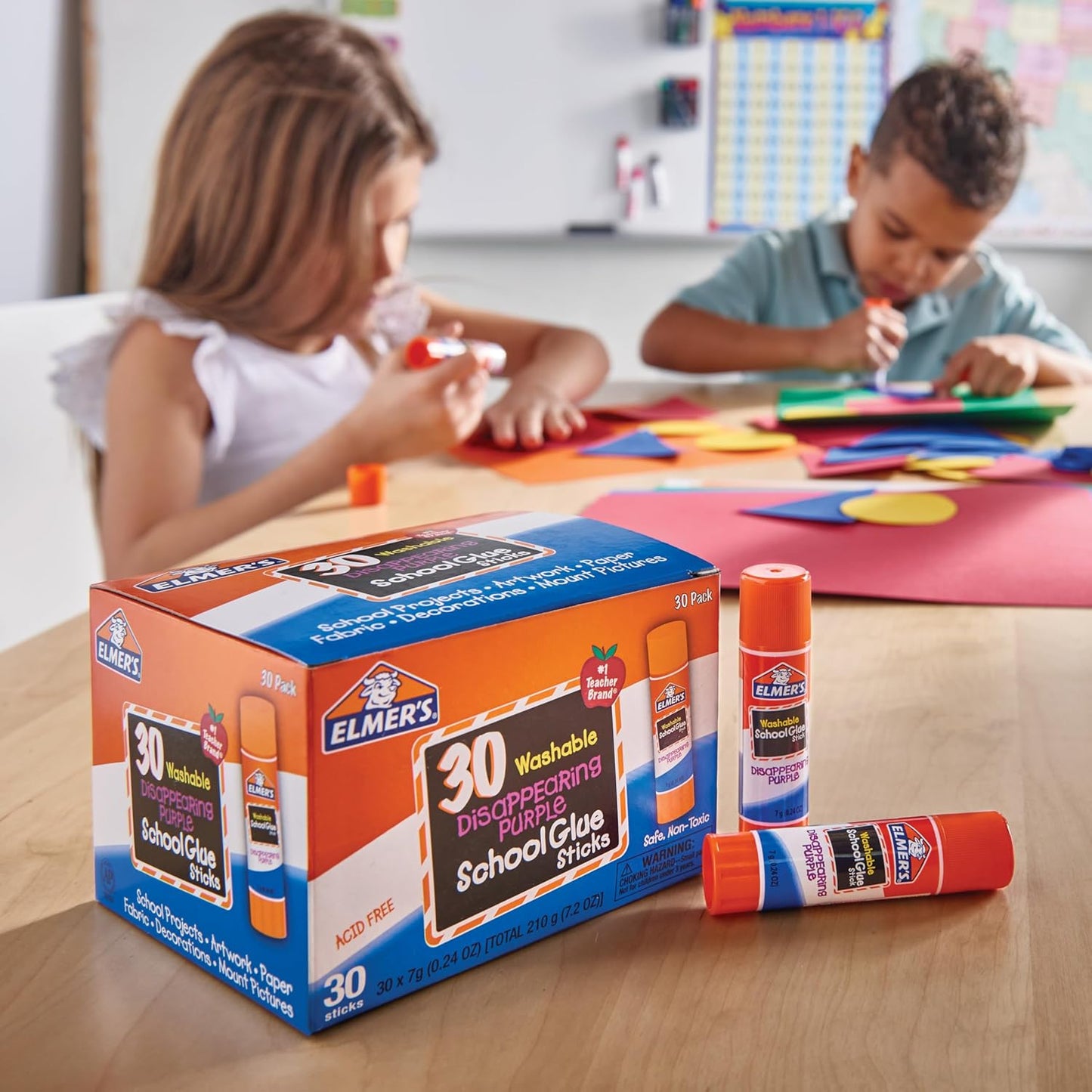 Elmer's Washable Glue Sticks - Purple (30 Pack)