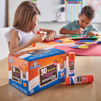 Elmer's Washable Glue Sticks - Purple (30 Pack)