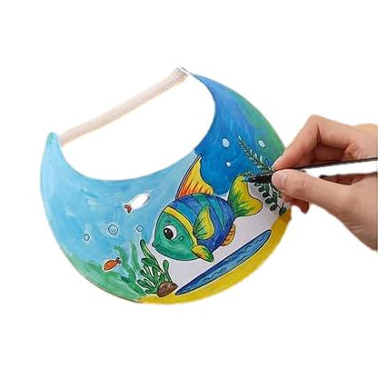 Color Your Own Foam Ocean Visors (10 Pack)