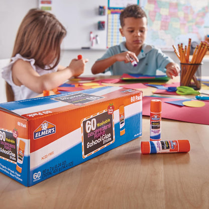 Elmer's Washable Glue Sticks - Purple (60 Pack)