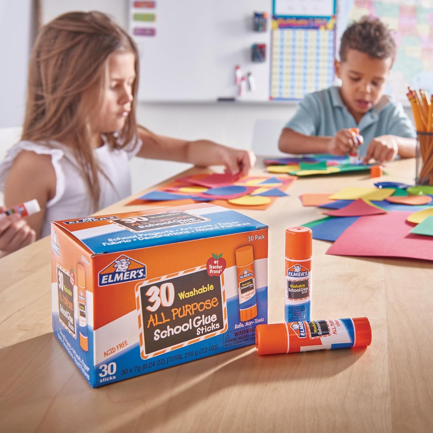 Elmer's Washable Glue Sticks - Clear (30 Pack)