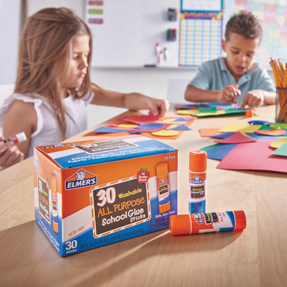 Elmer's Washable Glue Sticks - Clear (30 Pack)