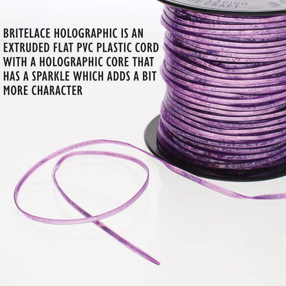 Holographic Rexlace Plastic Lacing - Purple