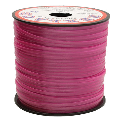 Rexlace Plastic Lacing - Clear Raspberry (100 yd)